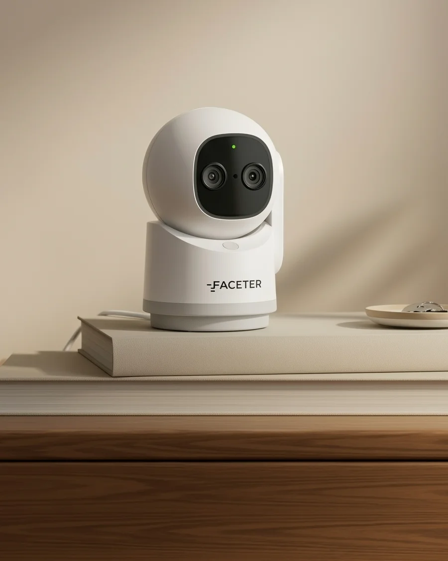 Faceter Mini 360 на прикроватной тумбе