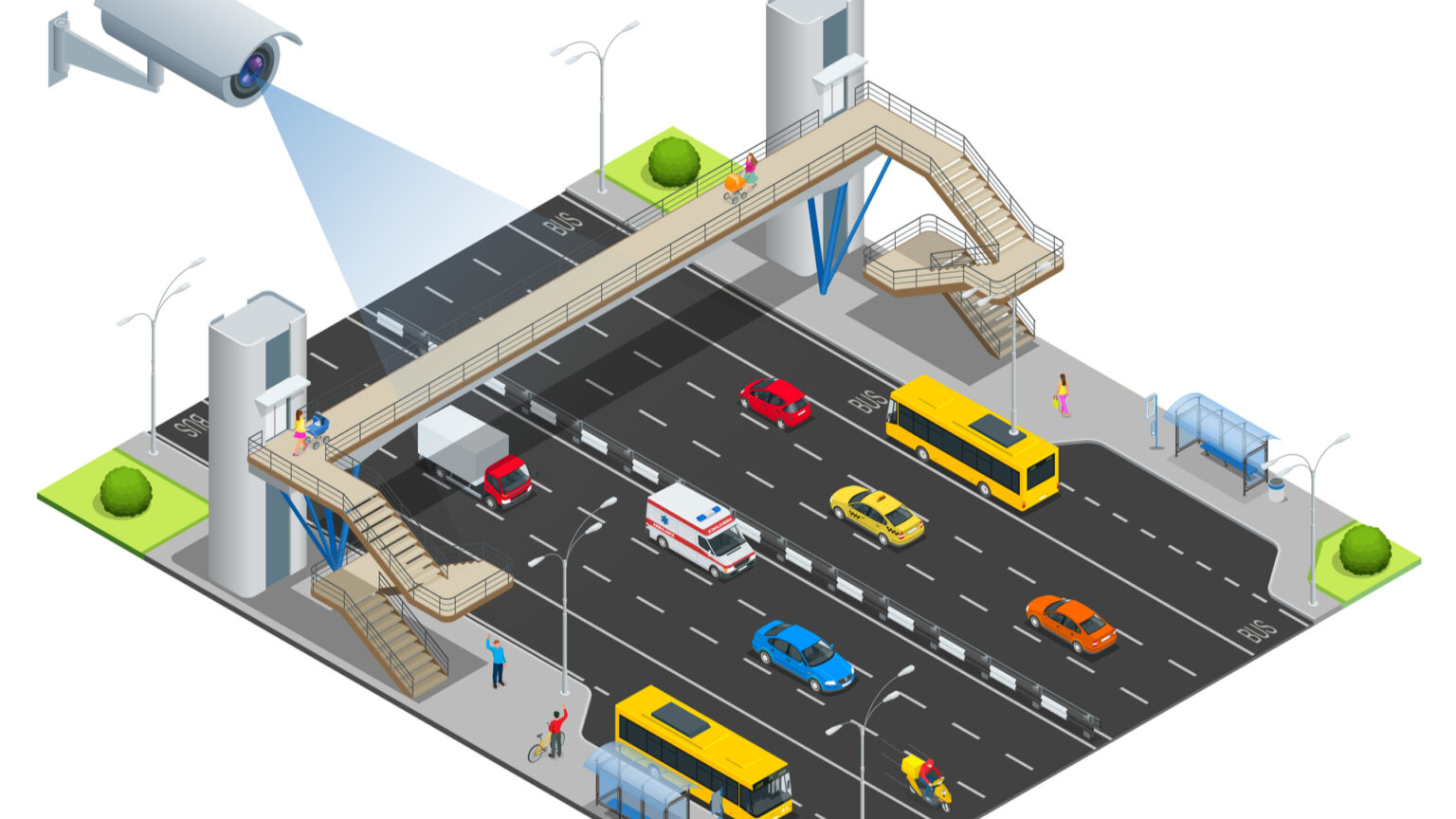 Video surveillance in transport Блог Faceter