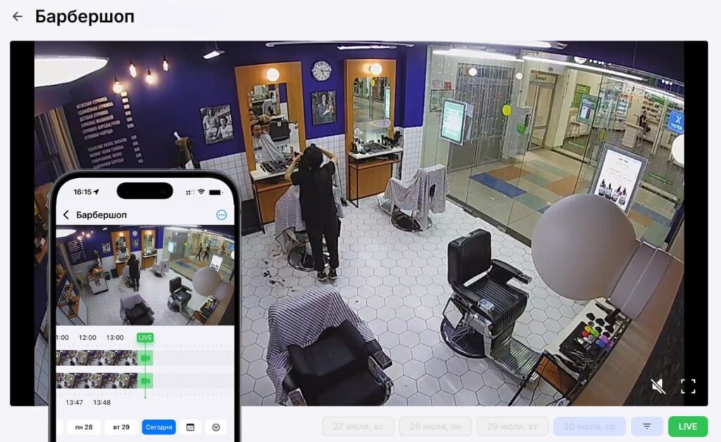 Видеонаблюдение Faceter для малого бизнеса
